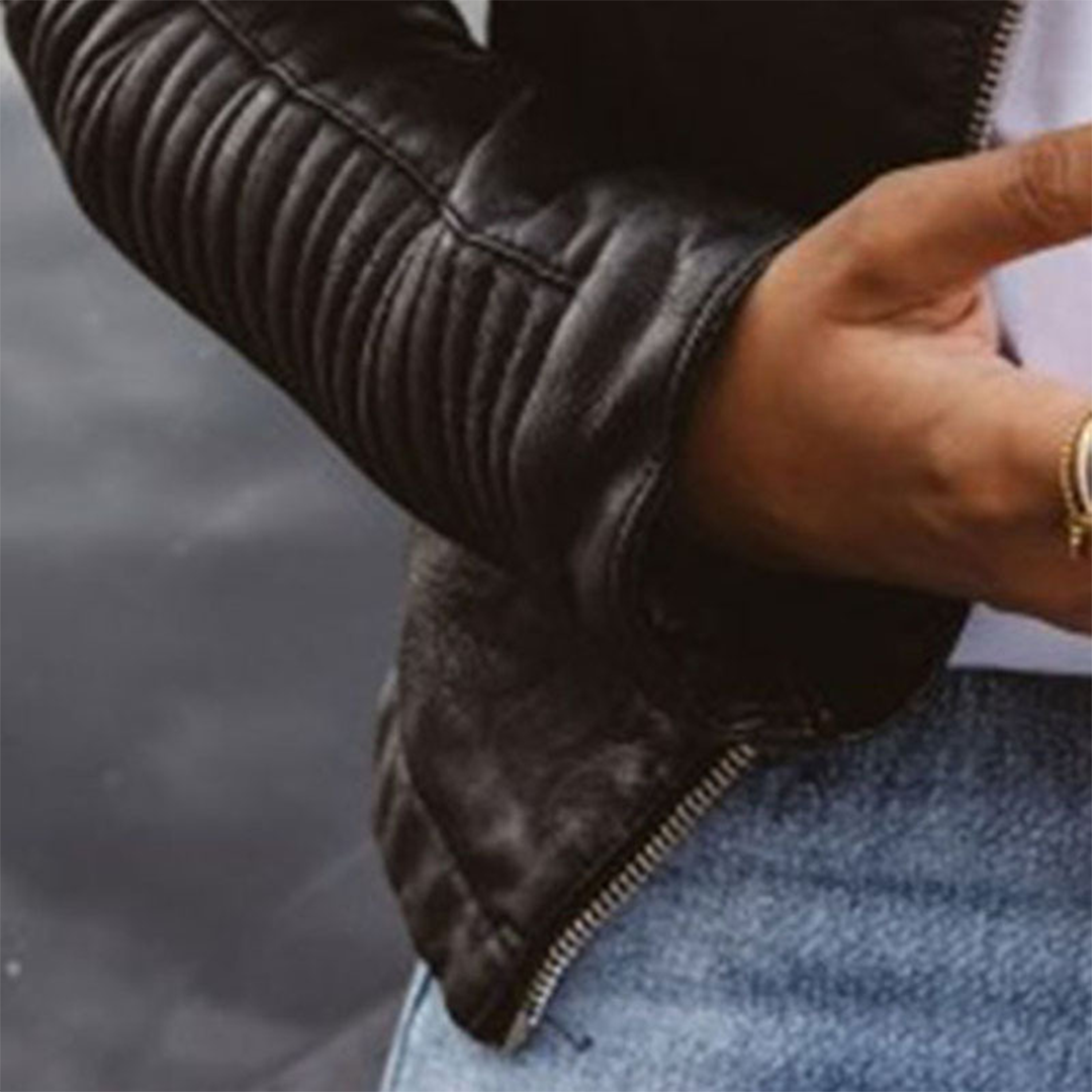 Raquel | Elegant Leather Jacket for Women