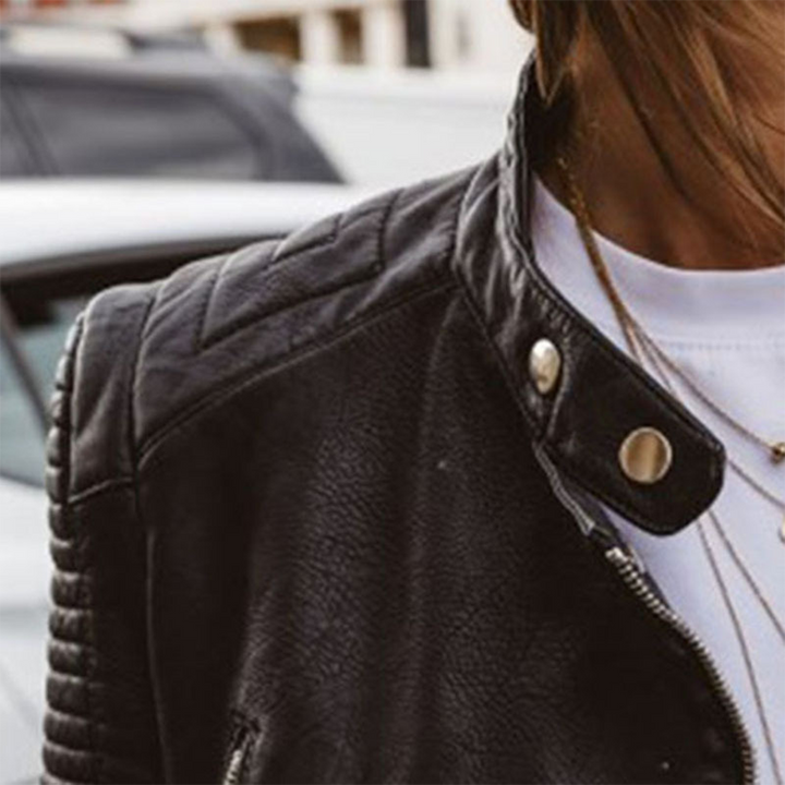 Raquel | Elegant Leather Jacket for Women