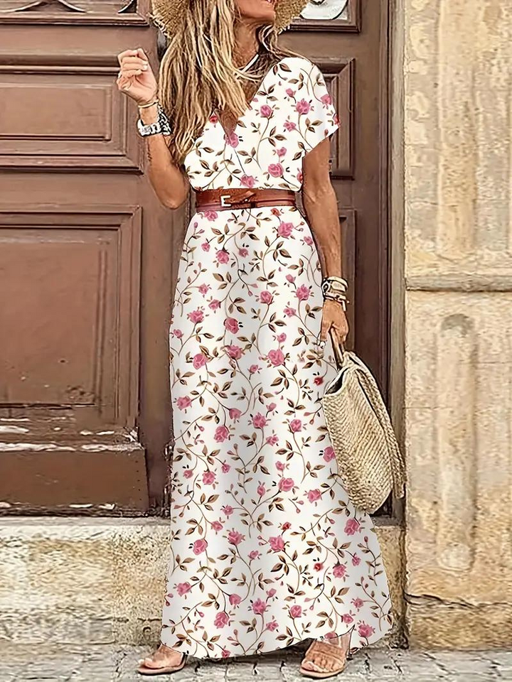 Winnie | Bohemian Print Maxi Dress