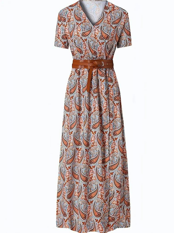 Winnie | Bohemian Print Maxi Dress