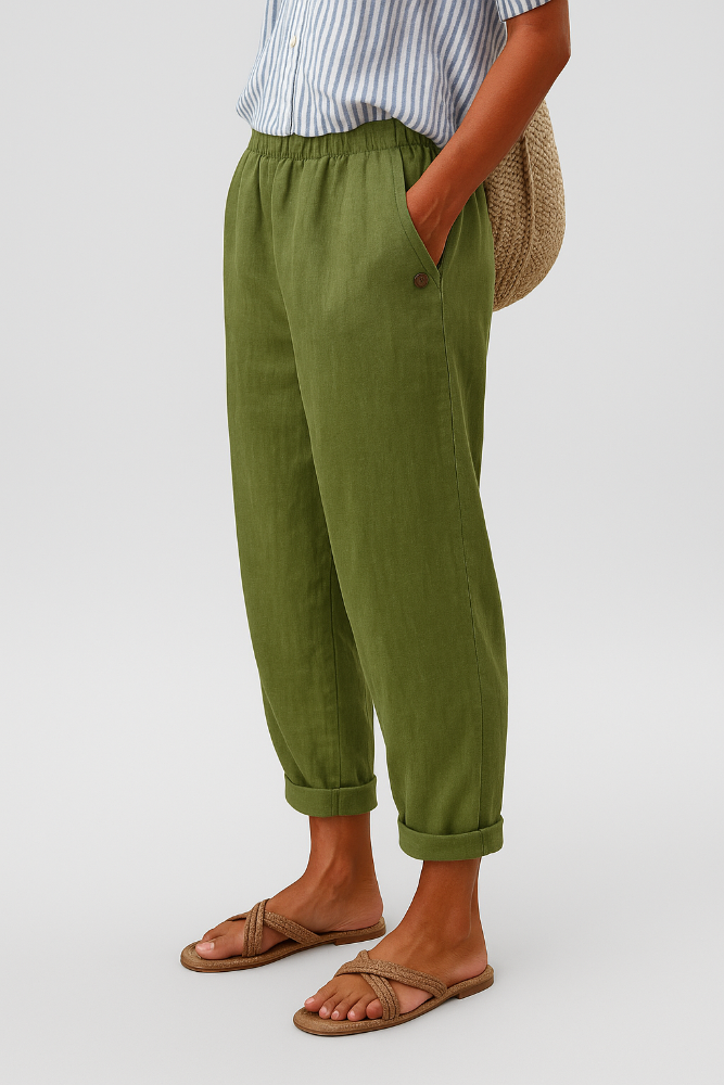 Melanie | Stylish Pants With Side Pockets