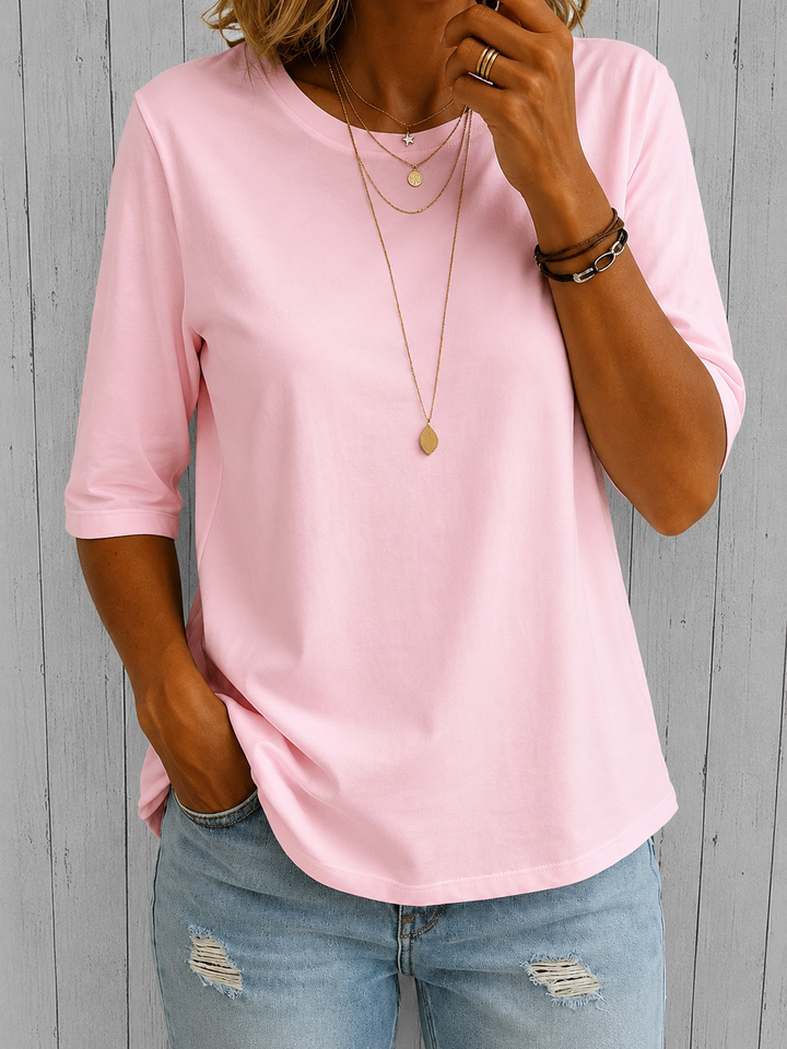 Coralie | Half Sleeve Jersey Top