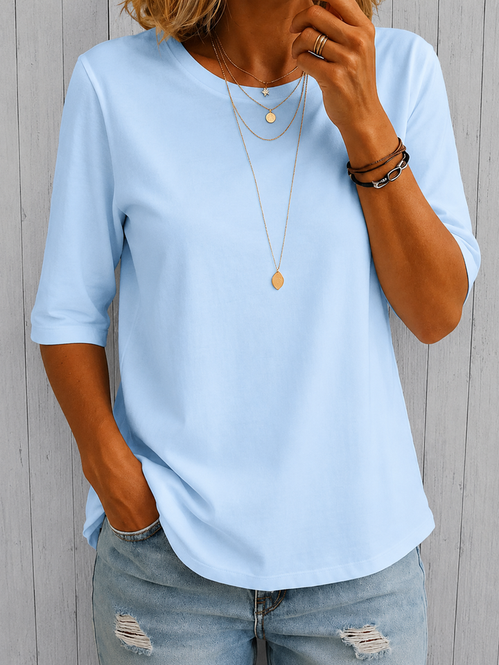 Coralie | Half Sleeve Jersey Top