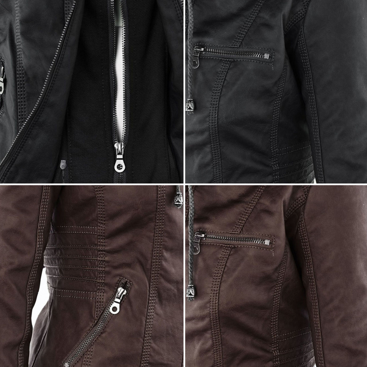 Vivienne | Weather Resistant Leather Jacket