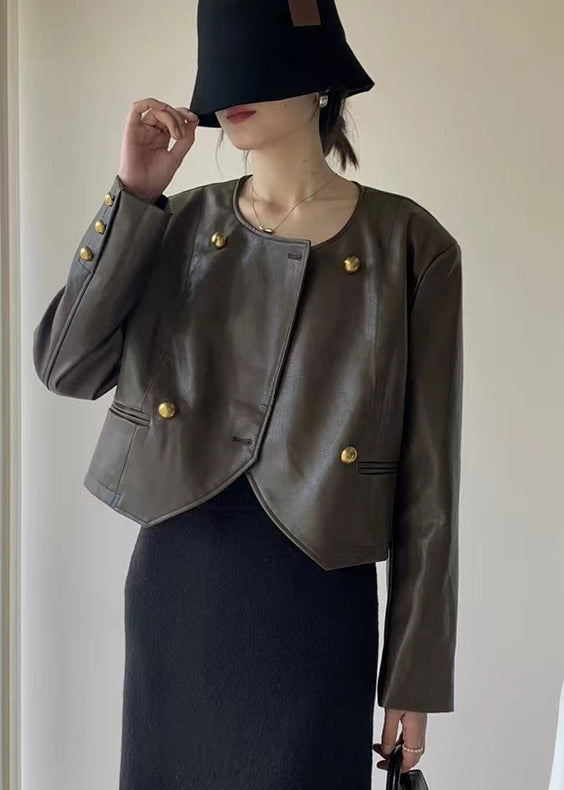 Thea | Asymmetric Faux Leather Jacket