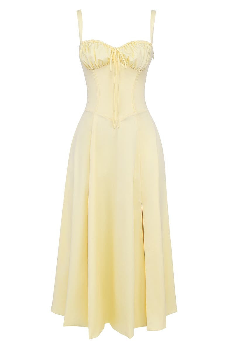 Evie | Floral Bustier Midi Dress