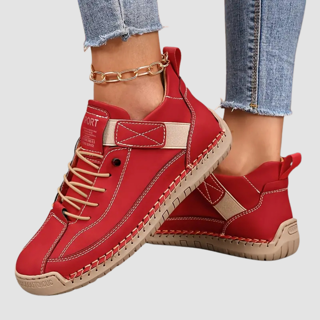 Jemima | Leather Slip-On Trainers