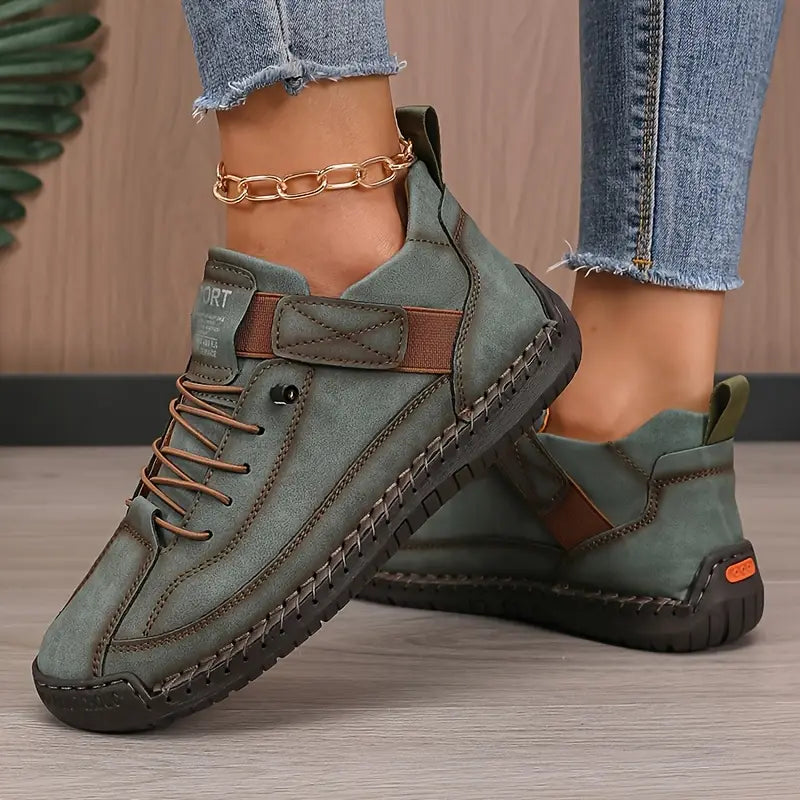 Jemima | Leather Slip-On Trainers