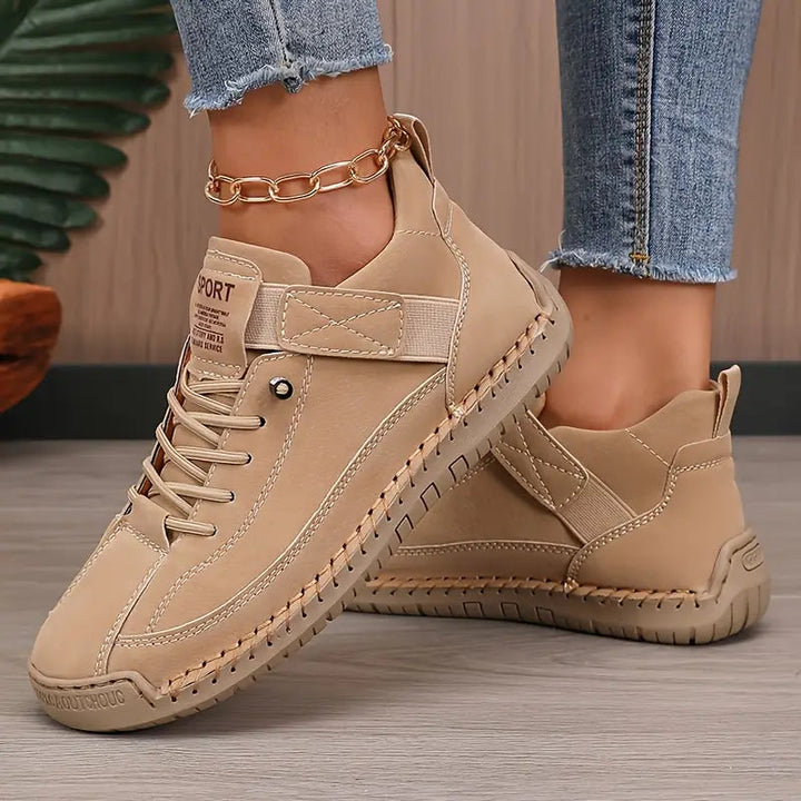 Jemima | Leather Slip-On Trainers