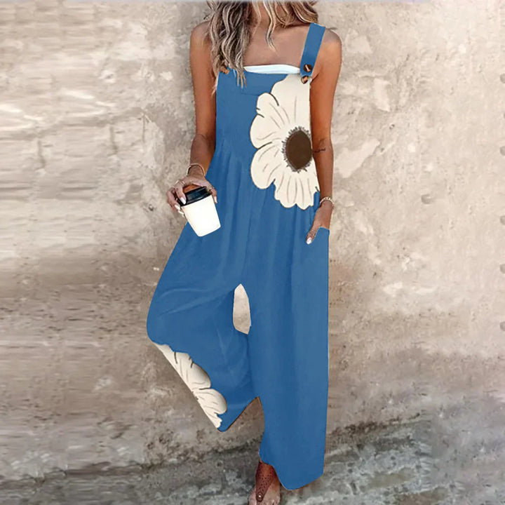 Joan | Floral Pinafore Midi Dress