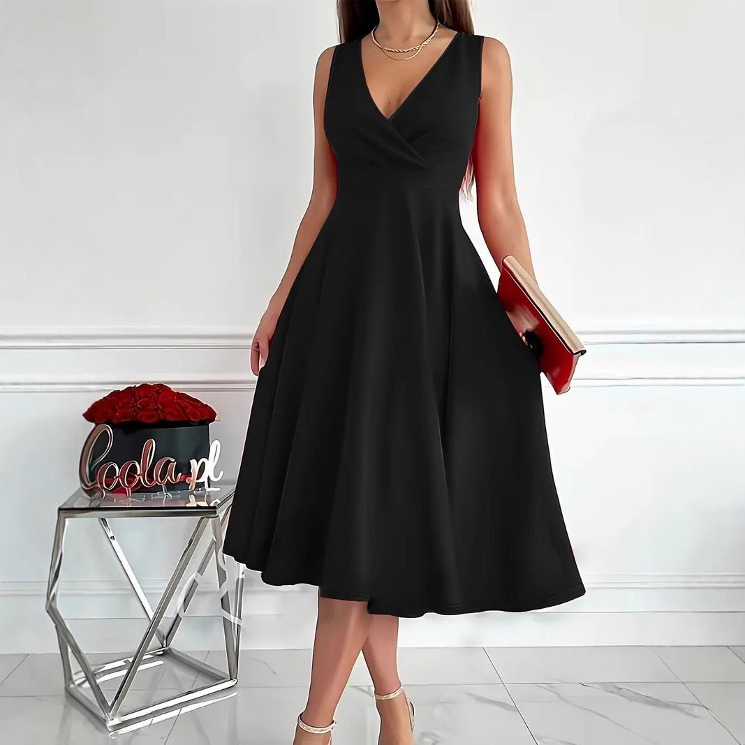 Pearl | Wrap Bodice A-Line Midi Dress