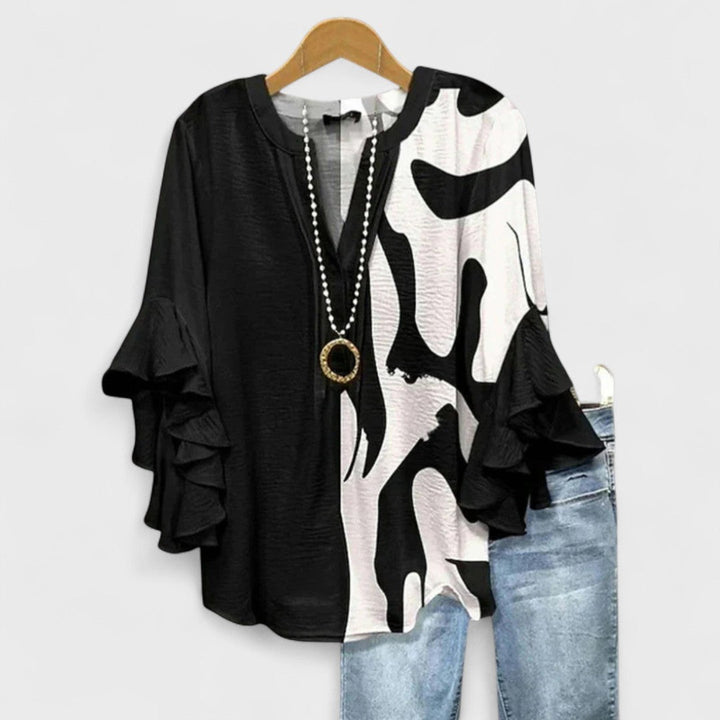 Destiny | V-Neck Ruffle Sleeve