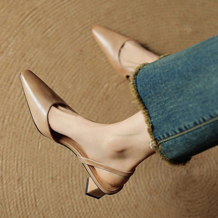 Camille| Genuine Leather Heels