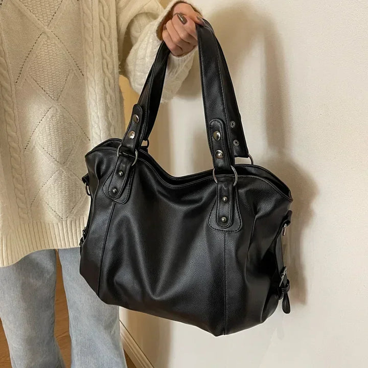 Demi | Large soft leather bag