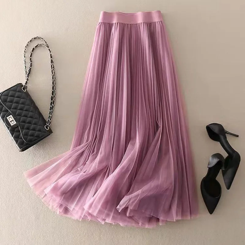 Morgan | Pleated Flowy Skirt