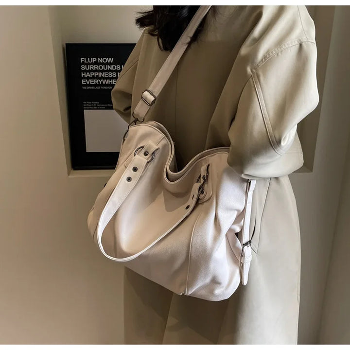 Demi | Large soft leather bag