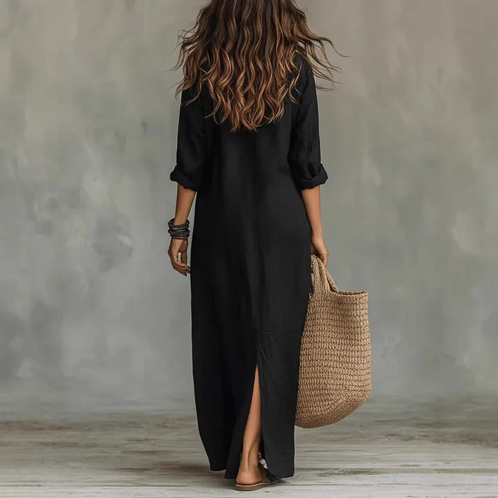 Haven | Women’s Linen Long Shirt Dress