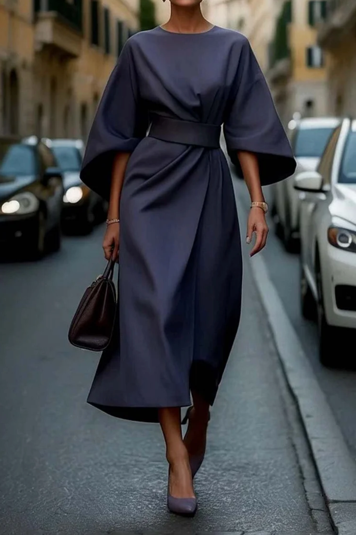 Wendy | Elegant Dress with Lantern Sleeves