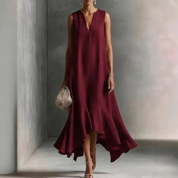 Andrea | V Neck Flowy Sundress