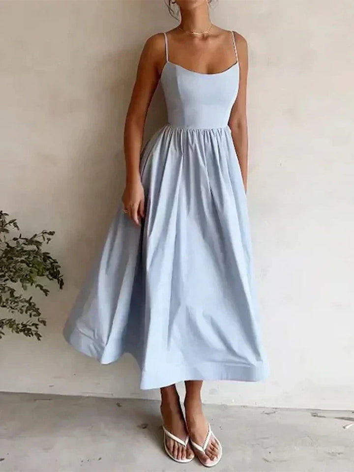 Niamh | Spaghetti Strap Midi Dress