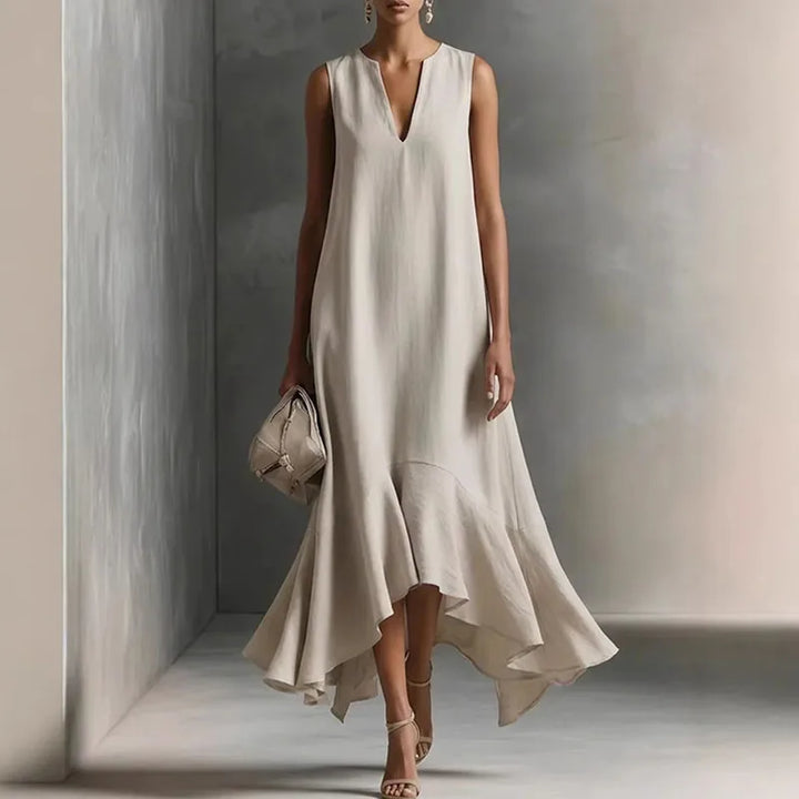 Andrea | V Neck Flowy Sundress