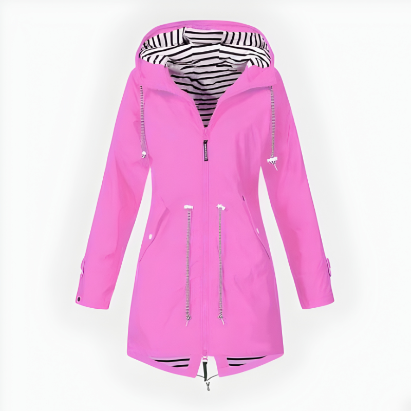 Greer | Women’s Stylish Long Rain Jacket