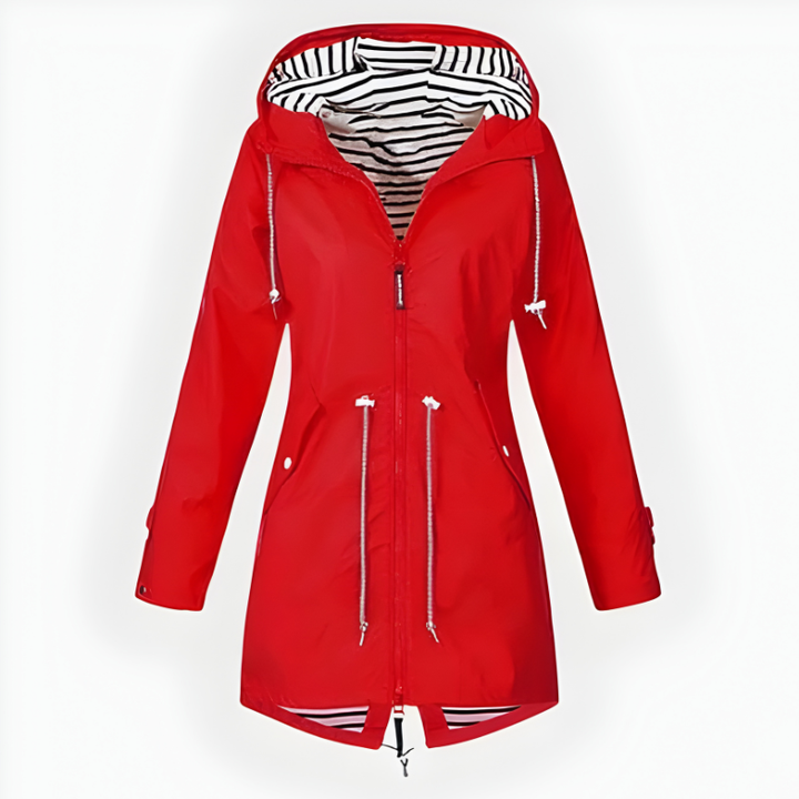 Greer | Women’s Stylish Long Rain Jacket