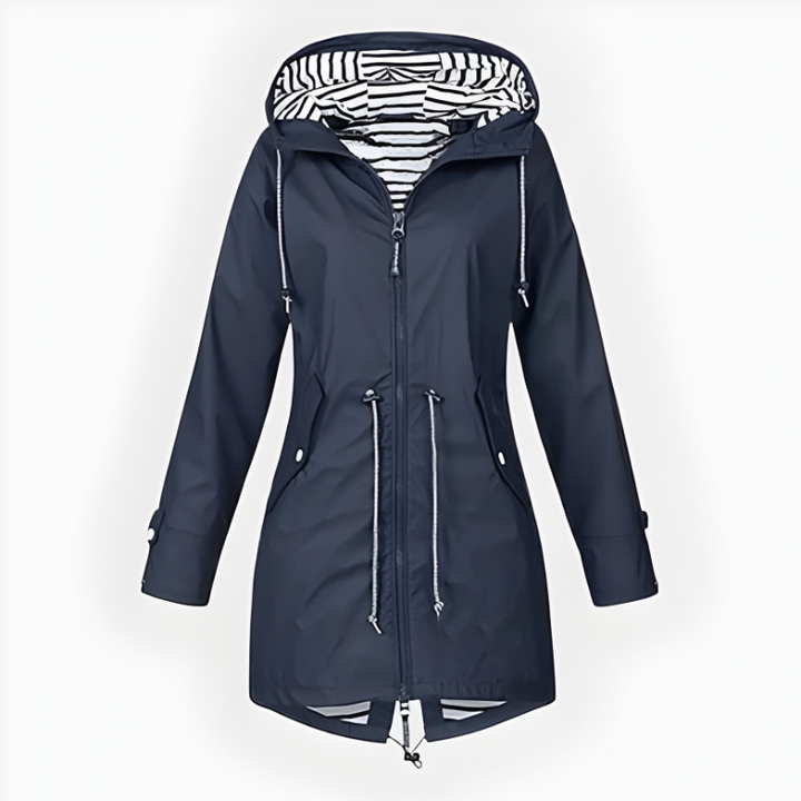 Greer | Women’s Stylish Long Rain Jacket