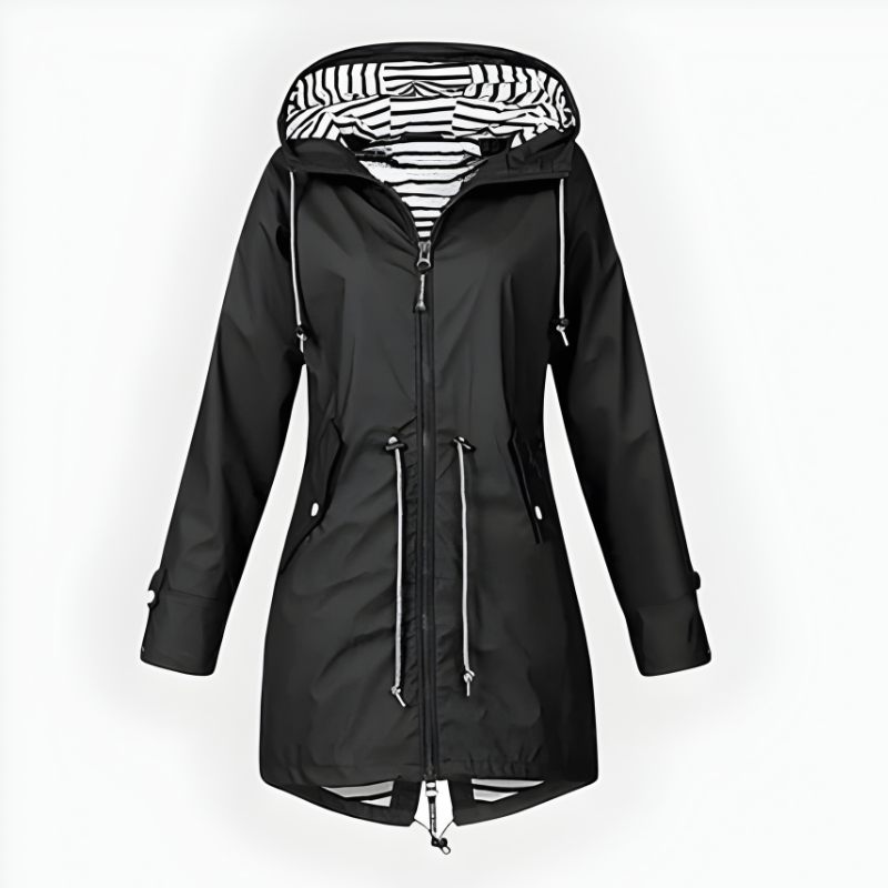 Greer | Women’s Stylish Long Rain Jacket