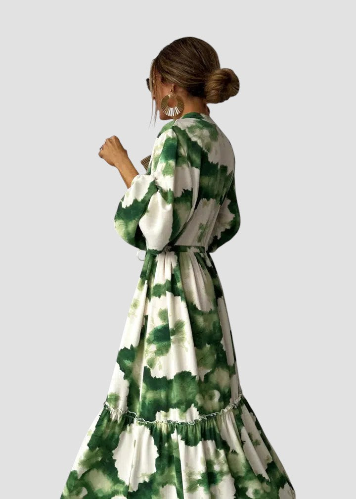 Ivy | Abstract Print Maxi Dress