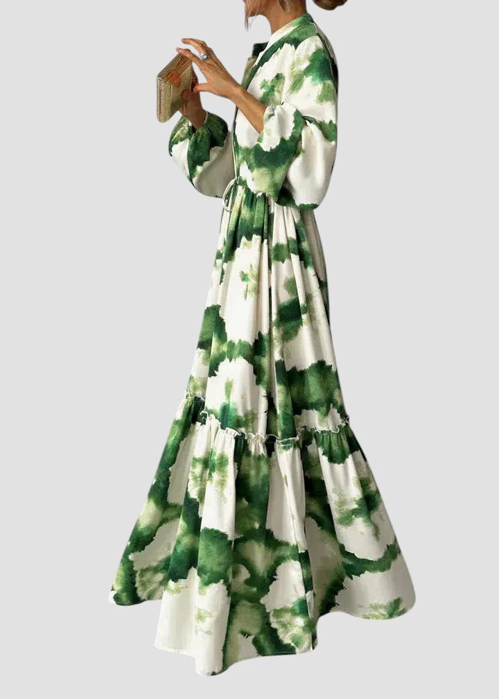 Ivy | Abstract Print Maxi Dress