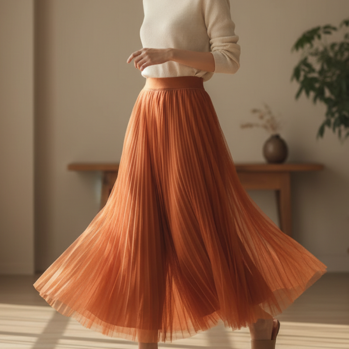 Morgan | Pleated Flowy Skirt