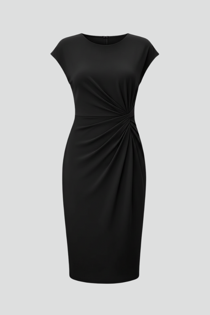Jovie | Women’s Round Neck Knee-Length Dress
