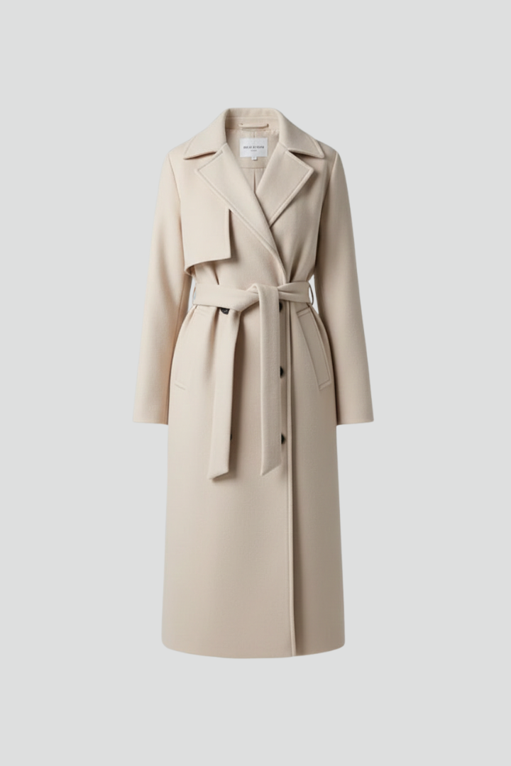 Rowena | Women’s Long Coat with Belt