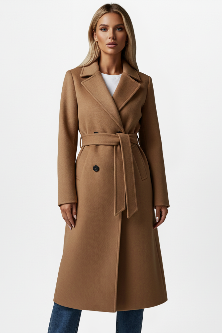 Rowena | Women’s Long Coat with Belt