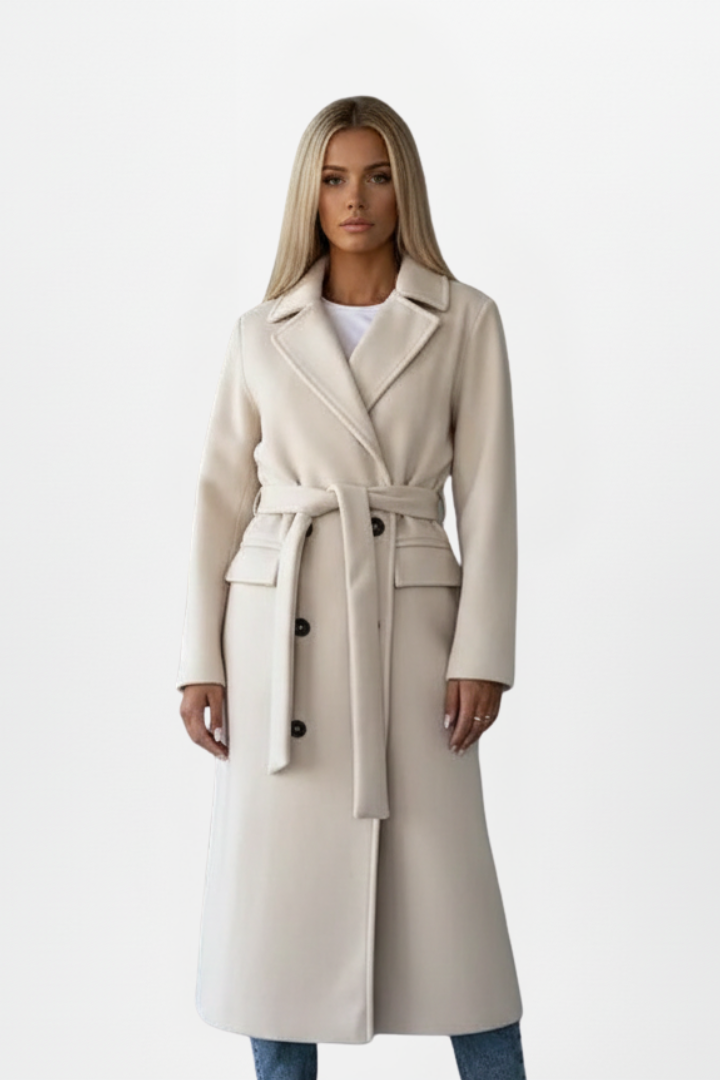 Rowena | Women’s Long Coat with Belt