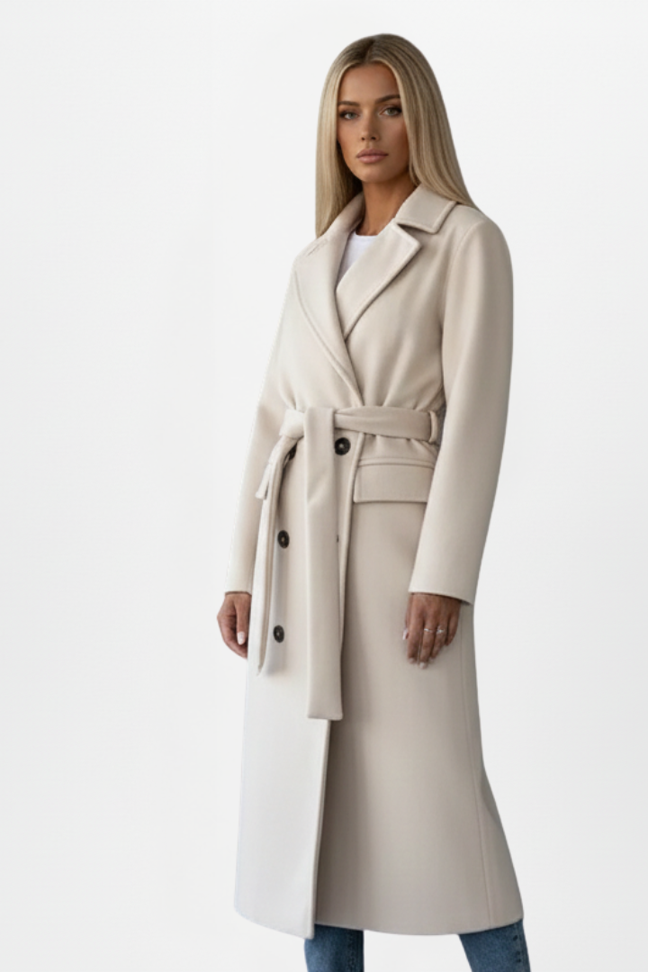 Rowena | Women’s Long Coat with Belt