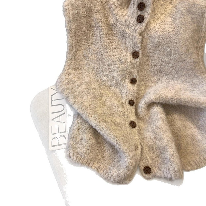 Eleanor | Ribbed Collar Longline Cardigan