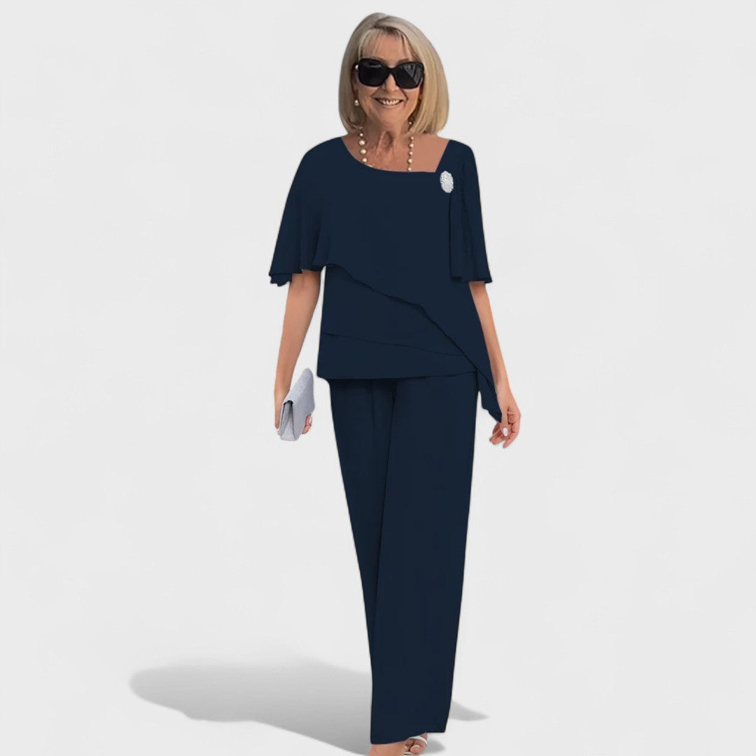 Joyce | Asymmetric Layered Two-Piece Set