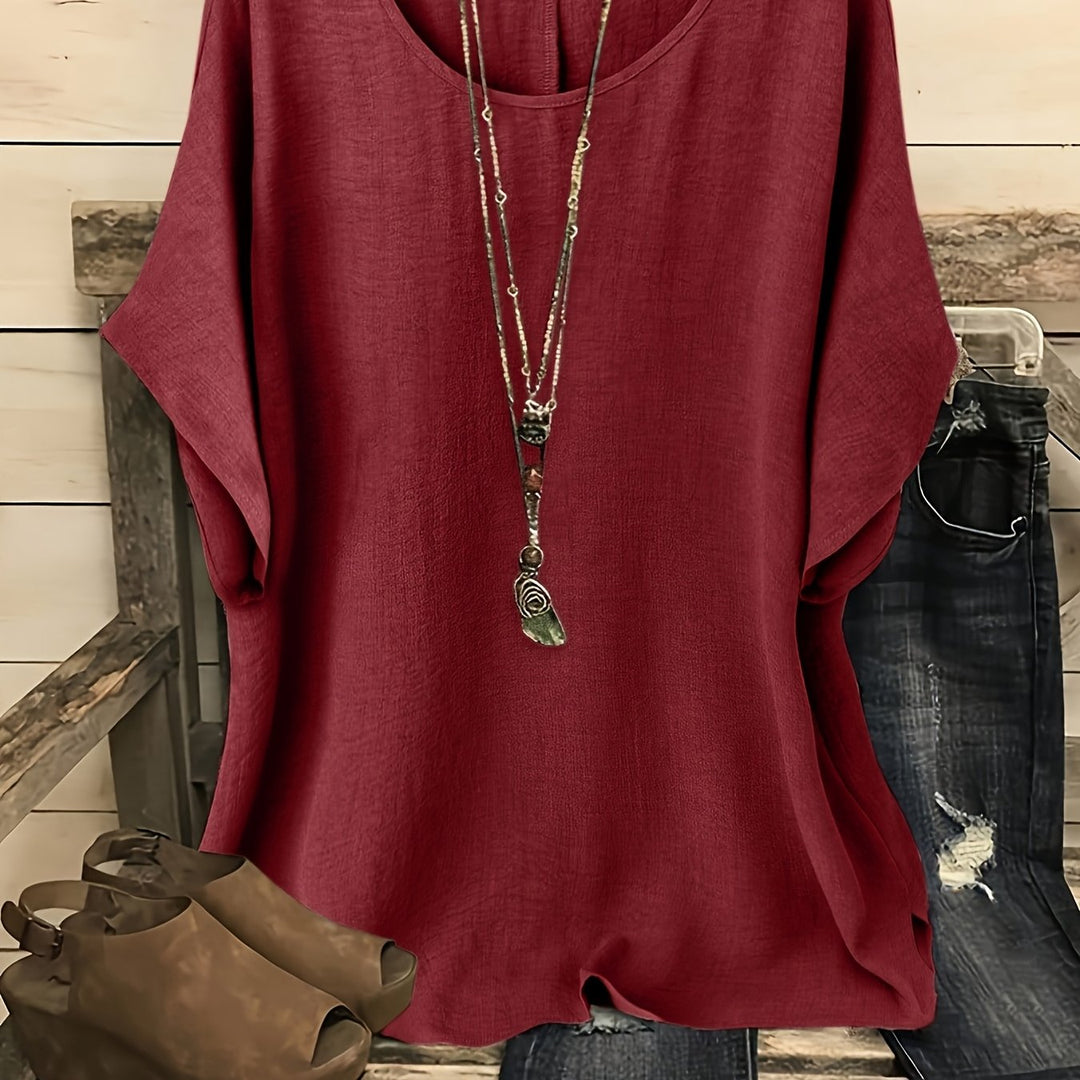 Annie | Relaxed Fit Short Sleeve Top