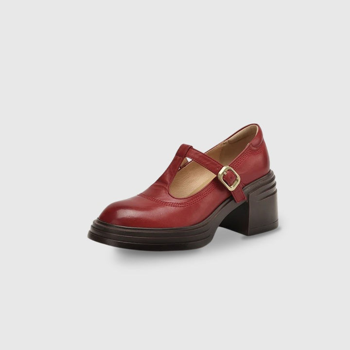 Vivienne | Classic T-Bar Block Heels
