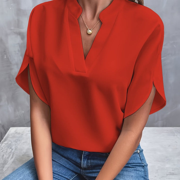 Women's V-Neck Blouse | Relaxed Oversized Silhouette