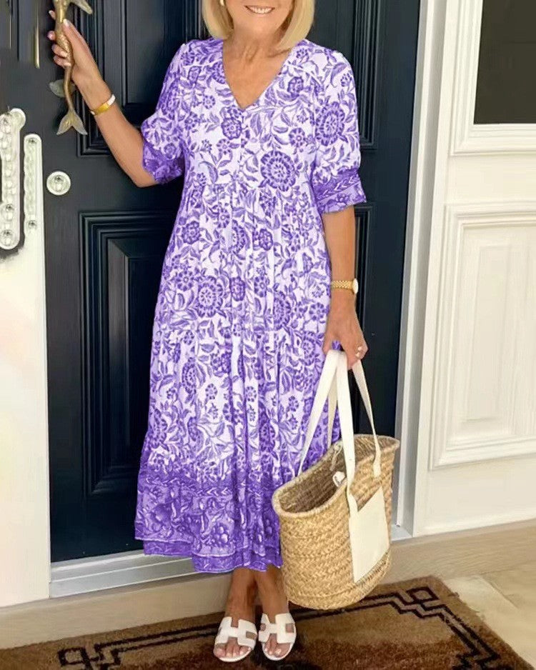 Lowri | Tiered Floral Maxi Dress