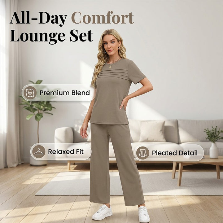 Marlowe | Pleated Detail Lounge Set