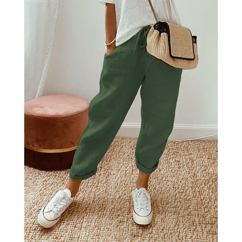 Marina | Straight Leg High-Waist Trousers