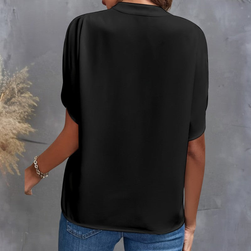 Women's V-Neck Blouse | Relaxed Oversized Silhouette