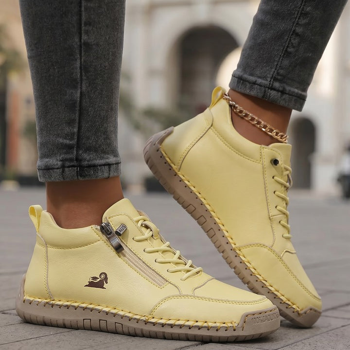 Women's Ankle-Height Sneaker with Side Zip