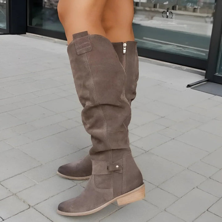 Lucia | Knee-High Wide-Leg Boots