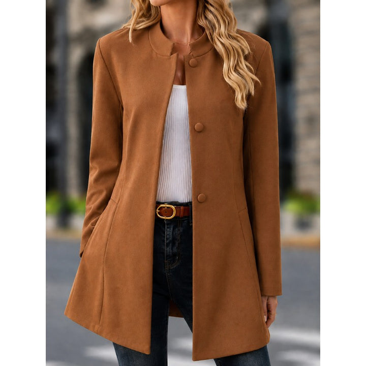 Marisol | Tailored Stand-Collar Midi Coat