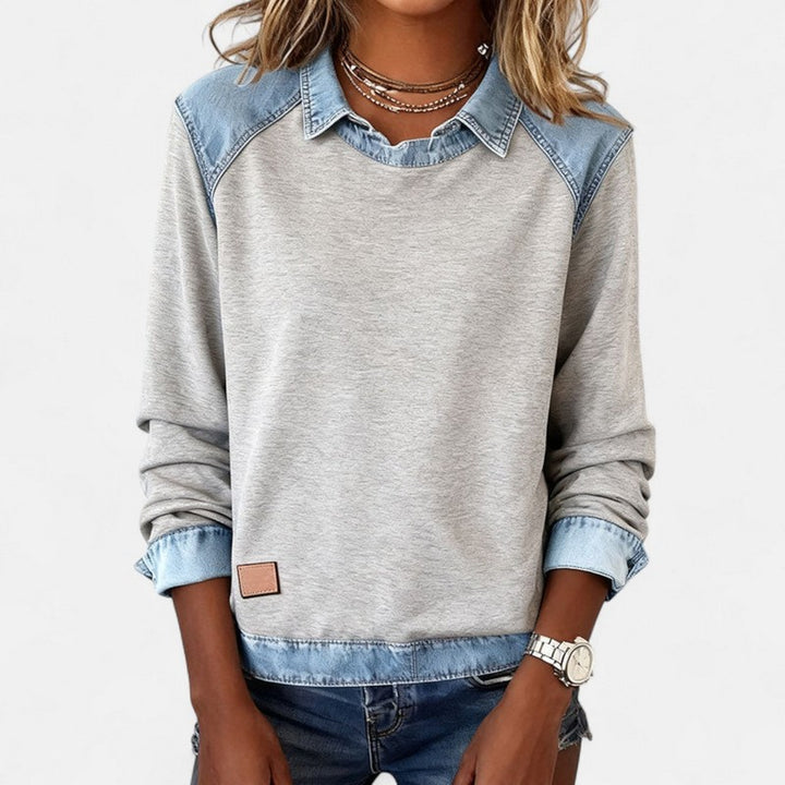 Zailah | -Look Panel Sweater